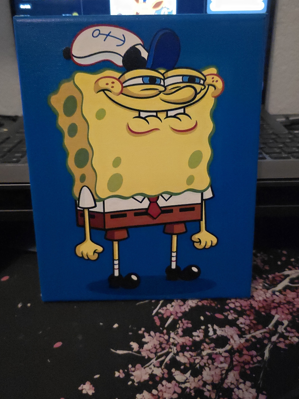 SpongeBob SquarePants Framed Art Print, Blue & Yellow
